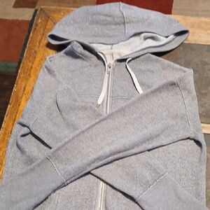 Mossimo Supply Co. Womens Heathered Gray Zip-Up Hoodie